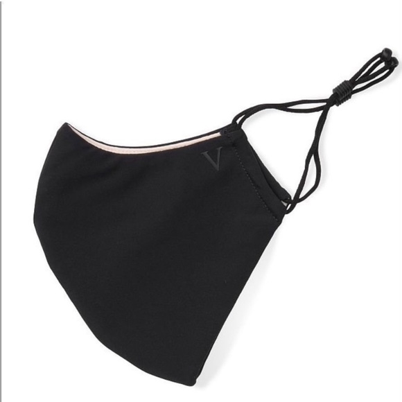 Victoria’s Secret VS mask chain and mask Covid black bling shine strap - Picture 2 of 4